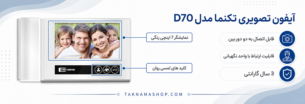 آیفون تصویری تکنما D70